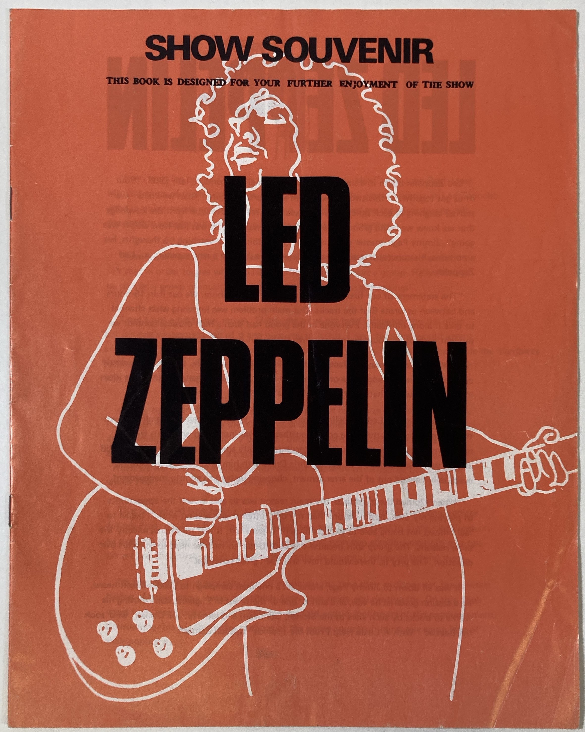 Led Zeppelin Programme Lot 424 - LED ZEPPELIN - 1972 PROGRAMME.