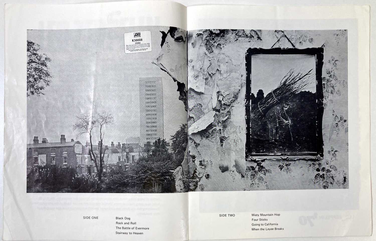 Led Zeppelin Programme Lot 424 - LED ZEPPELIN - 1972 PROGRAMME.