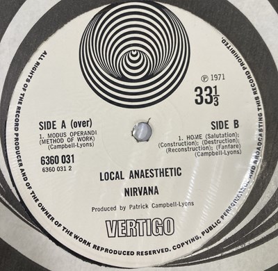 Lot 111 - NIRVANA - LOCAL ANAESTHETIC LP (ORIGINAL UK VERTIGO SWIRL COPY - 6360 031).