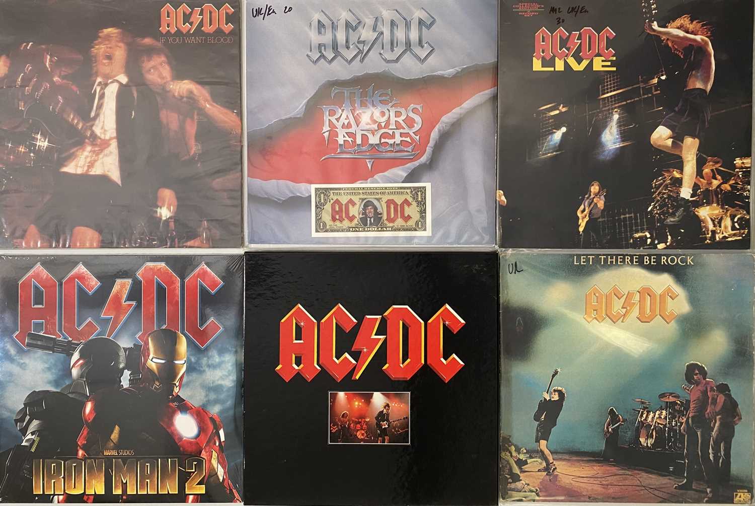 Lot 372 - AC/DC - UK/ EU LPs