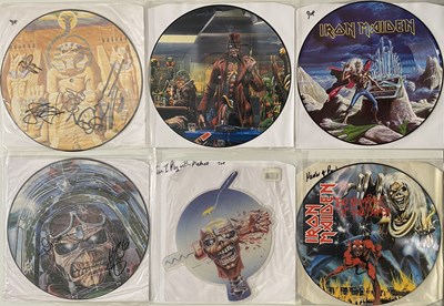 Lot 230 - IRON MAIDEN - 12"/ LP PICTURE DISC PACK (INC SIGNED)