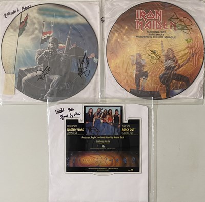 Lot 230 - IRON MAIDEN - 12"/ LP PICTURE DISC PACK (INC SIGNED)