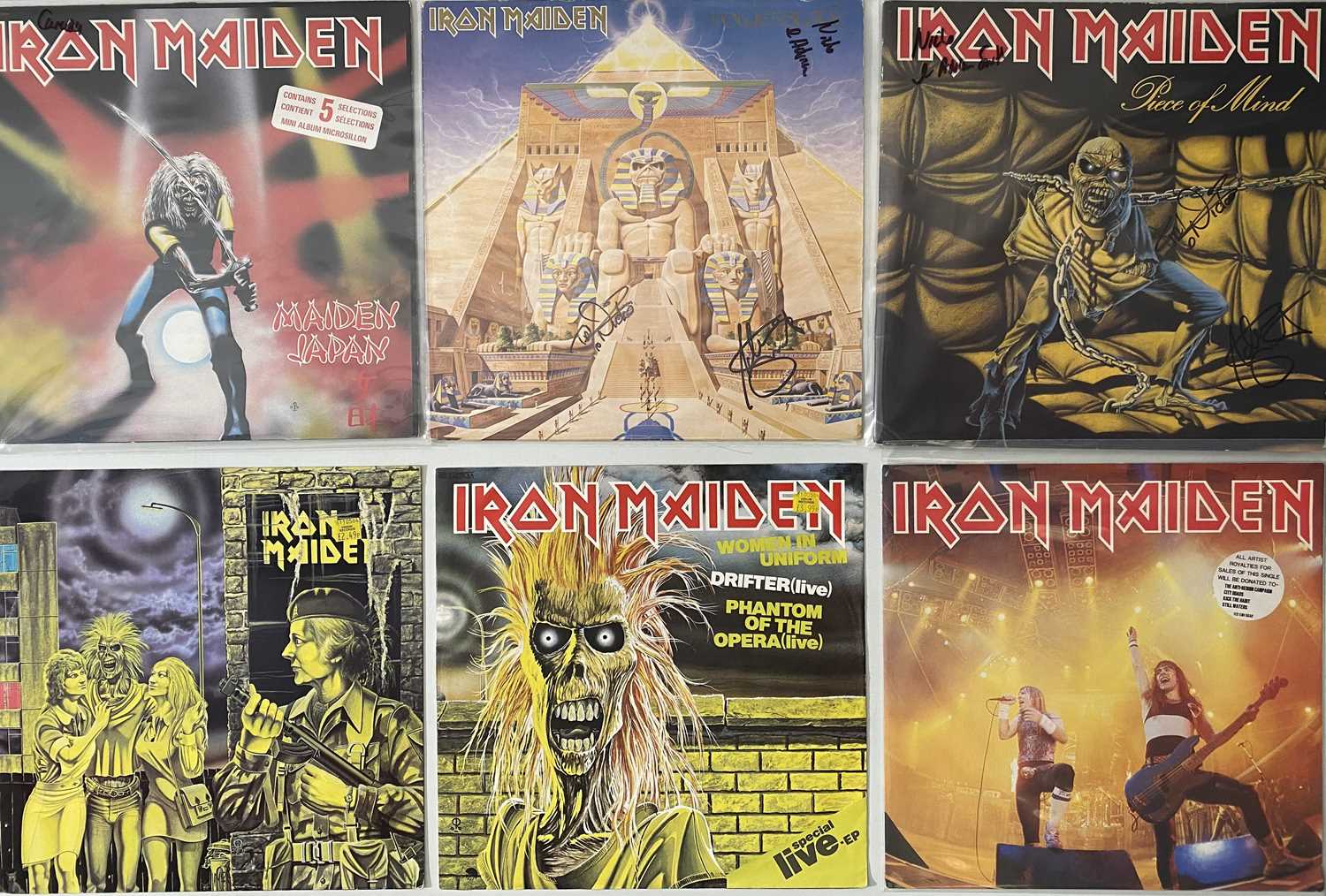 Lot 231 - IRON MAIDEN - LP/ 12"/ 7" PACK (INC SIGNED)