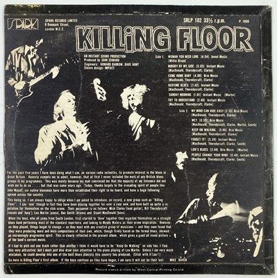 Lot 115 - KILLING FLOOR - KILLING FLOOR LP (ORIGINAL UK COPY - SPARK SRLP 102)