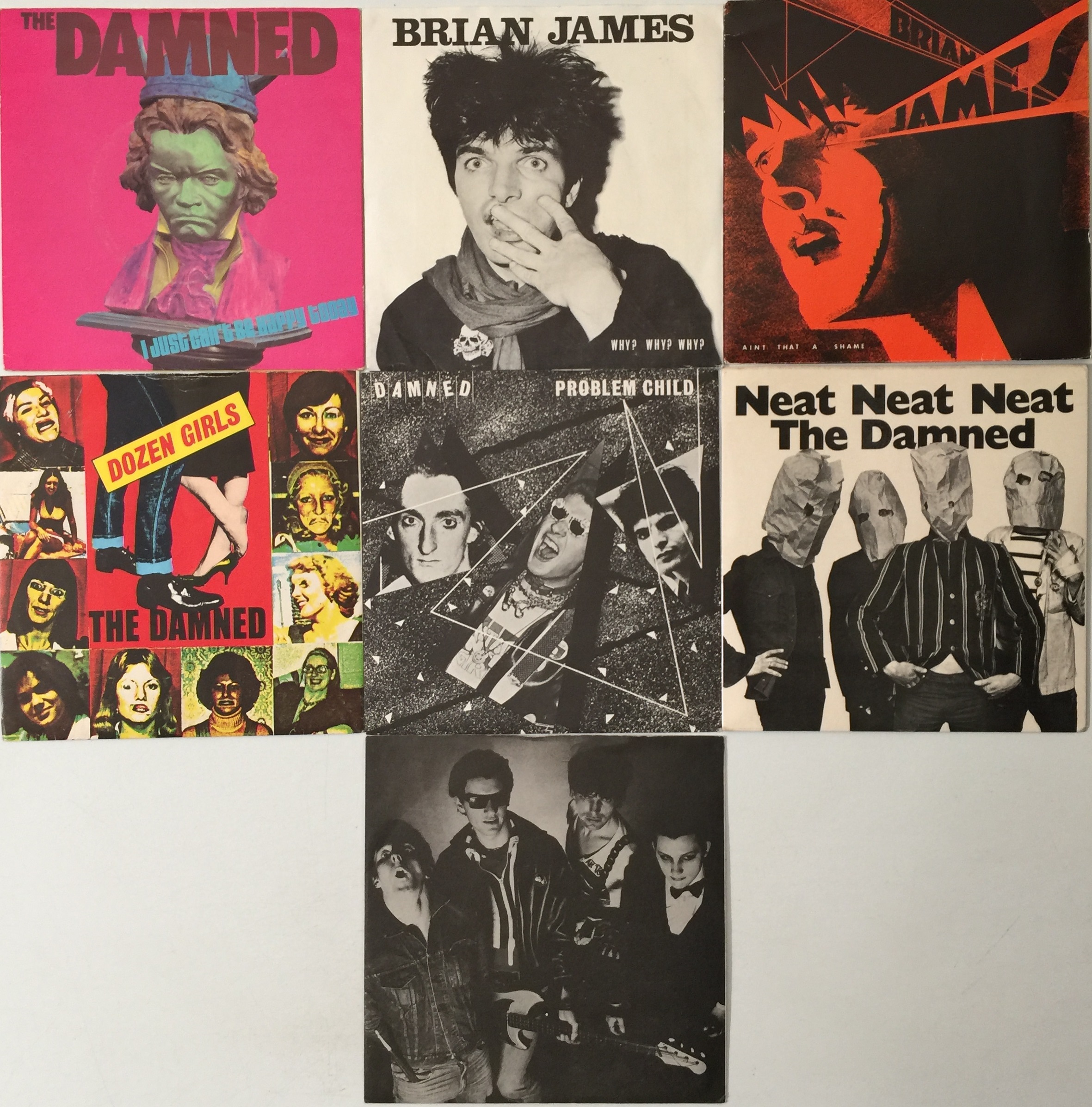 Lot 46 The Damned Lp 7 Collection 