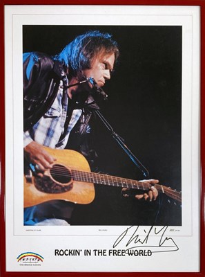 Lot 307 - NEIL YOUNG - SIGNED PRINT.