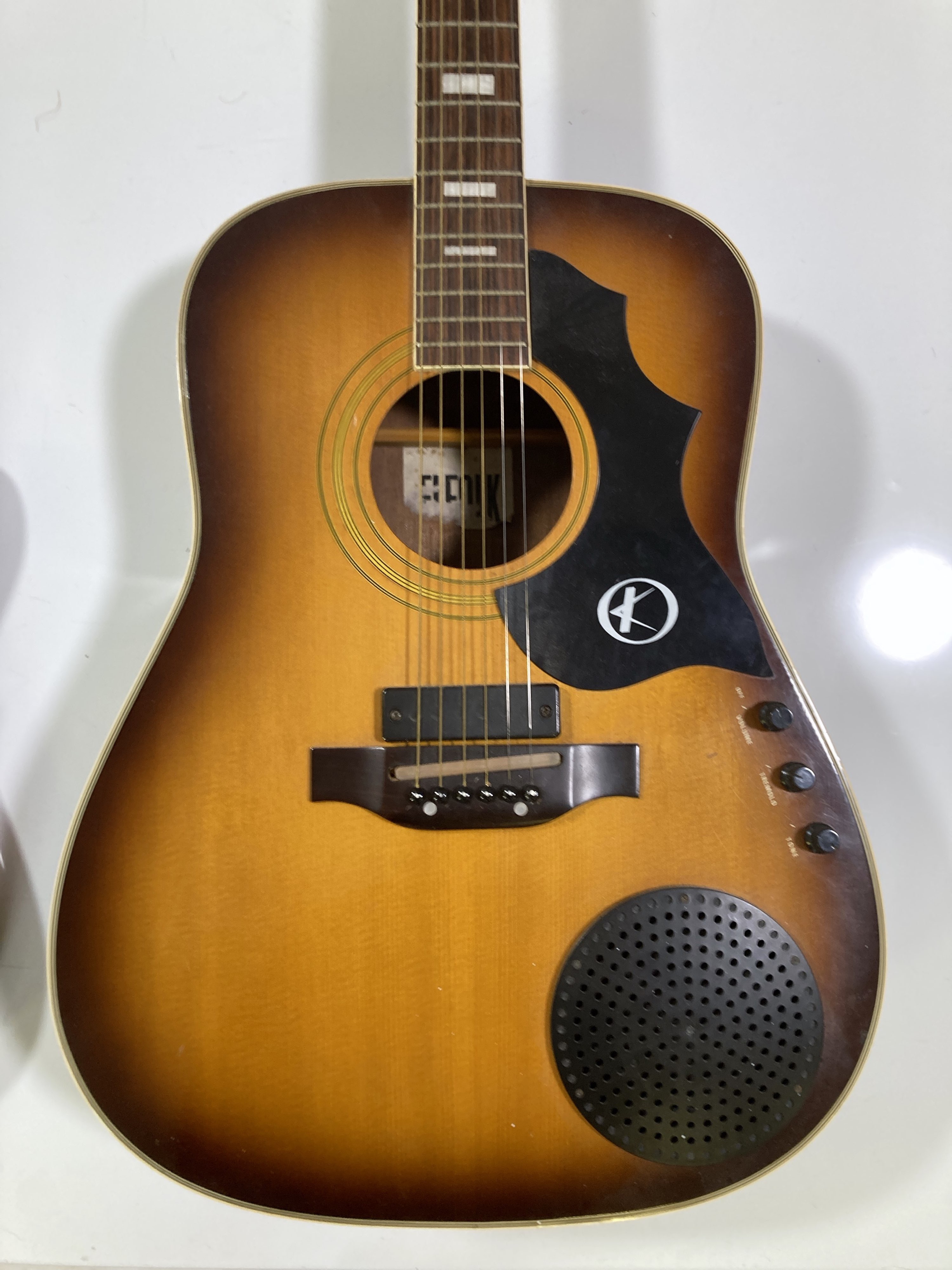 Lot 38 KAY ELFOLK ACOUSTIC & SX ELECTRIC GUITAR.