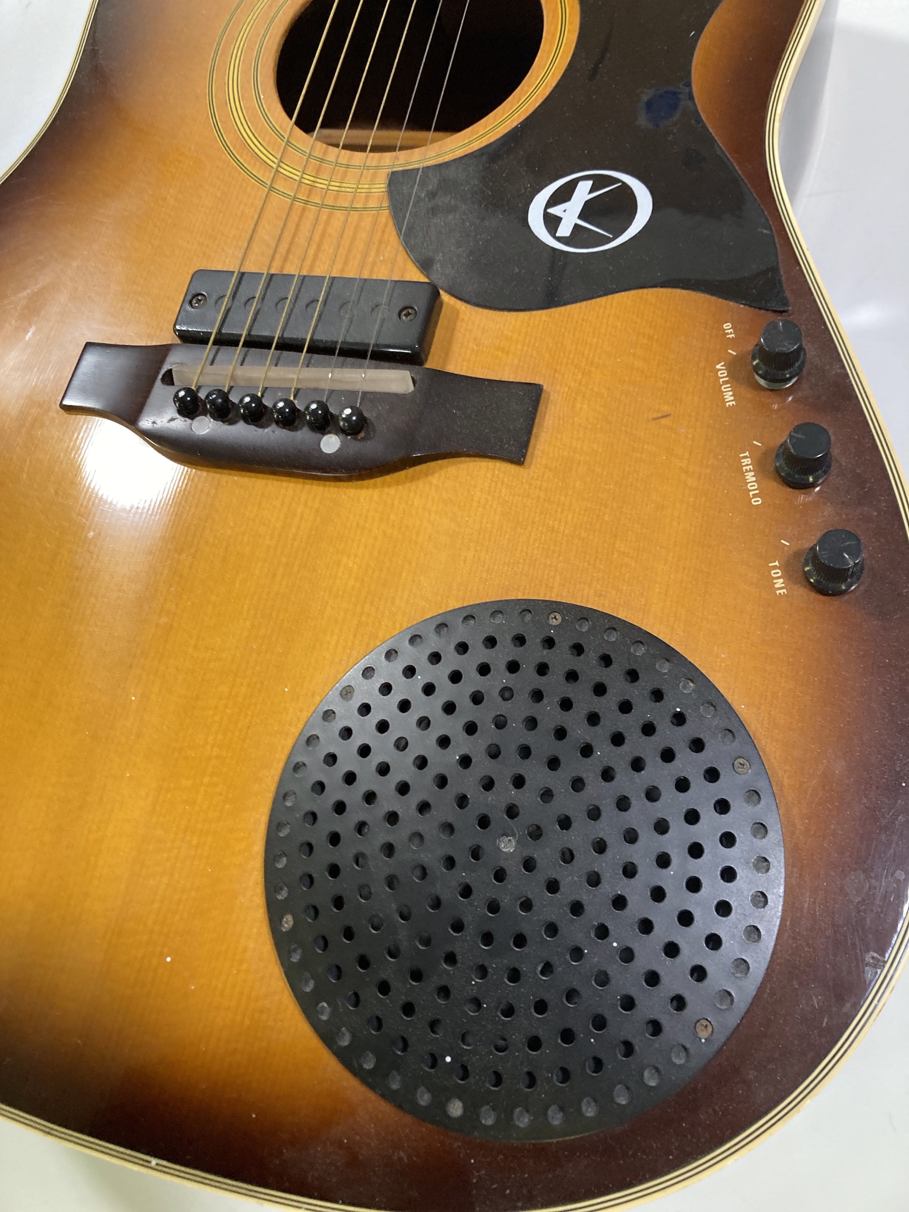 Lot 38 KAY ELFOLK ACOUSTIC & SX ELECTRIC GUITAR.