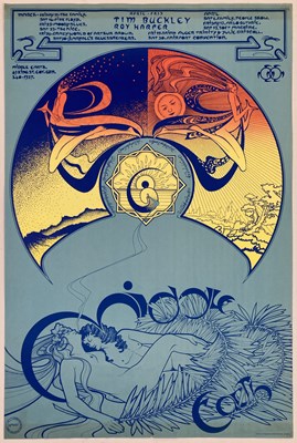 Lot 302 - MIDDLE EARTH CLUB - A RARE ORIGINAL 1967 POSTER - PINK FLOYD AND MORE.