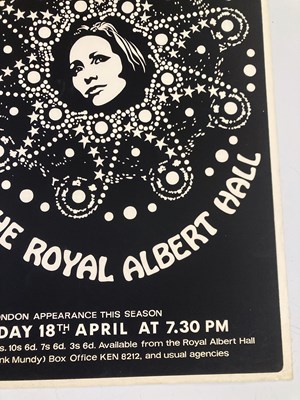 Lot 313 - JULIE FELIX - A 1968 ROYAL ALBERT HALL POSTER.