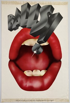 Lot 316 - MICHAEL ENGLISH - A 'BALLS!' POSTER C LATE 1960S.