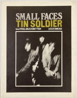 Lot 232 - SMALL FACES - TIN SOLDIER PROMOTIONAL POSTER.