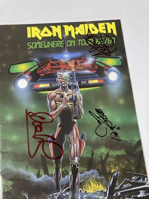 Lot 309 - IRON MAIDEN - SIGNED TOUR PROGRAMMES.