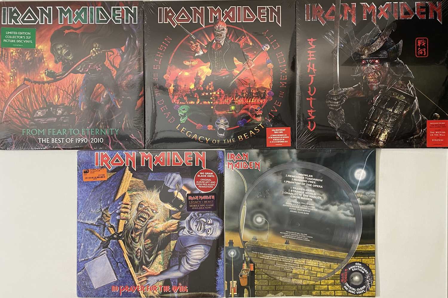 Lot 237 - IRON MAIDEN - NEW & SEALED LPs/ THE COMPLETE