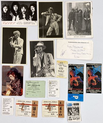 Lot 125 - 1970S TICKET COLLECTION INC DAVID BOWIE/QUEEN.