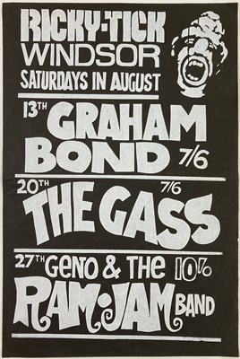 Lot 242 - 1960S POSTERS INC GENO WASHINGTON / GRAHAM BOND / BOZ PEOPLE.