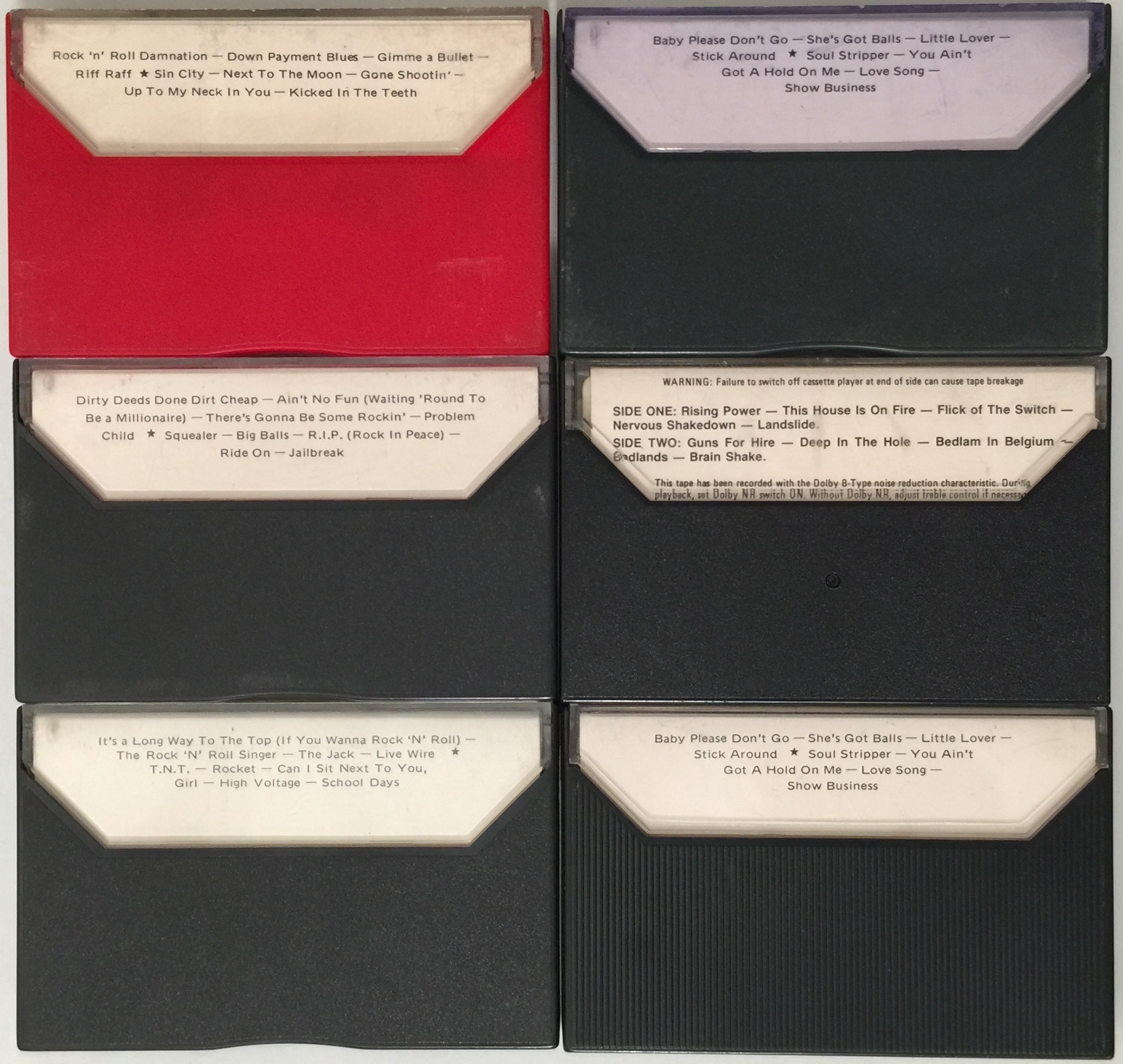 Lot 387 - AC/DC - AUSTRALIAN CASSETTE RARITIES