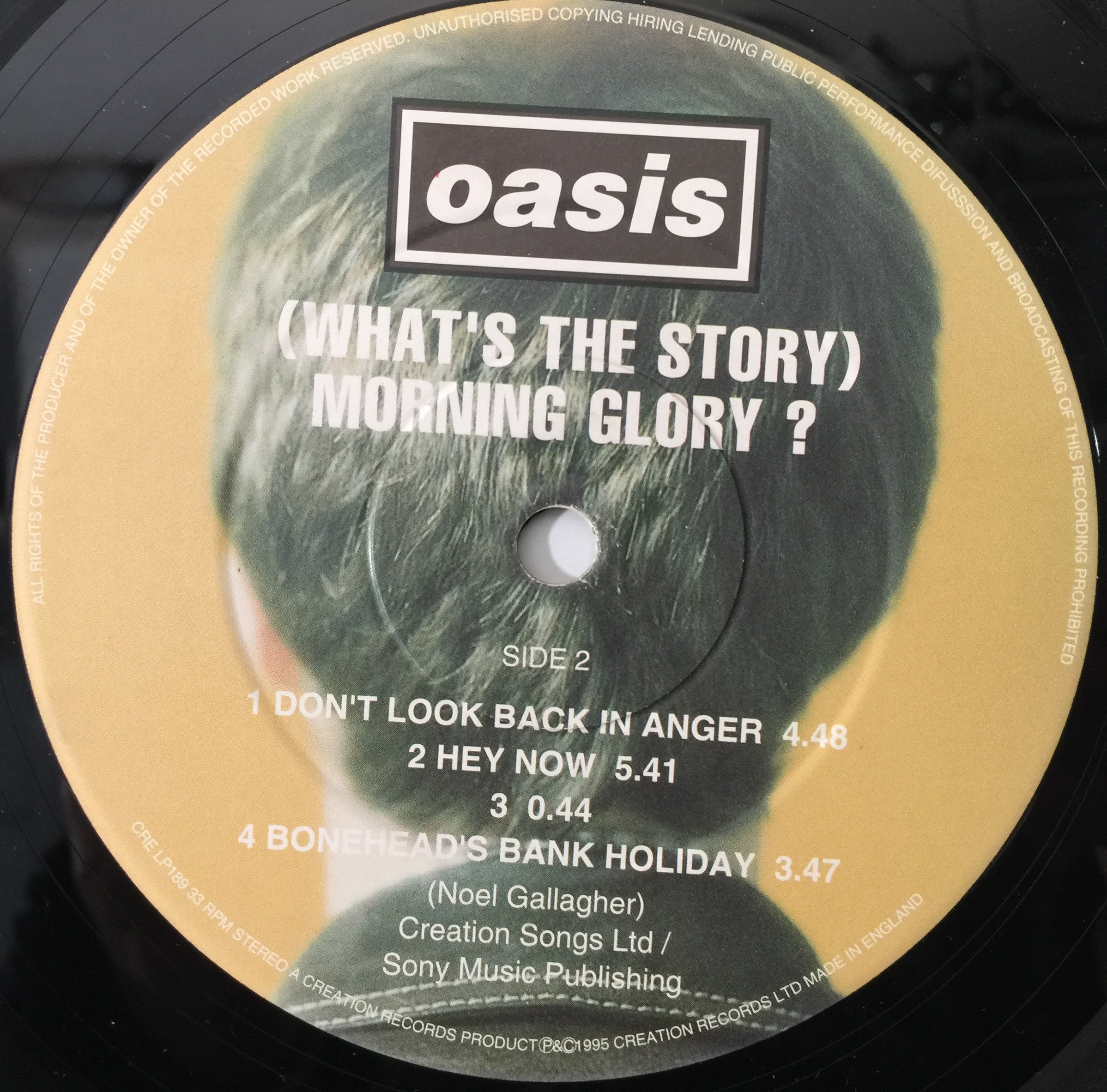 Lot 86 - OASIS - (WHAT'S THE STORY) MORNING GLORY LP