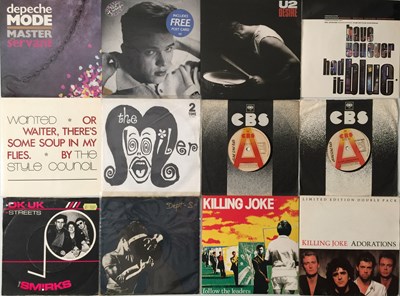 Lot 90 - PUNK / WAVE / INDIE / COOL / SYNTH POP - 7" COLLECTION (WITH OG UK P/S BLITZKRIEG BOP!)