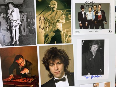 Lot 318 - PUNK AND NEW WAVE STARS - SIGNED ITEMS.