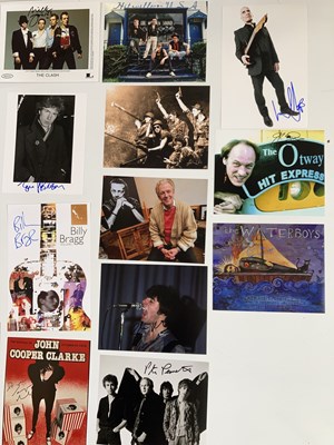 Lot 318 - PUNK AND NEW WAVE STARS - SIGNED ITEMS.