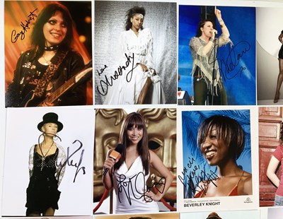 Lot 319 - FEMALE STARS - SIGNED ITEMS.