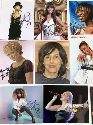 Lot 319 - FEMALE STARS - SIGNED ITEMS.