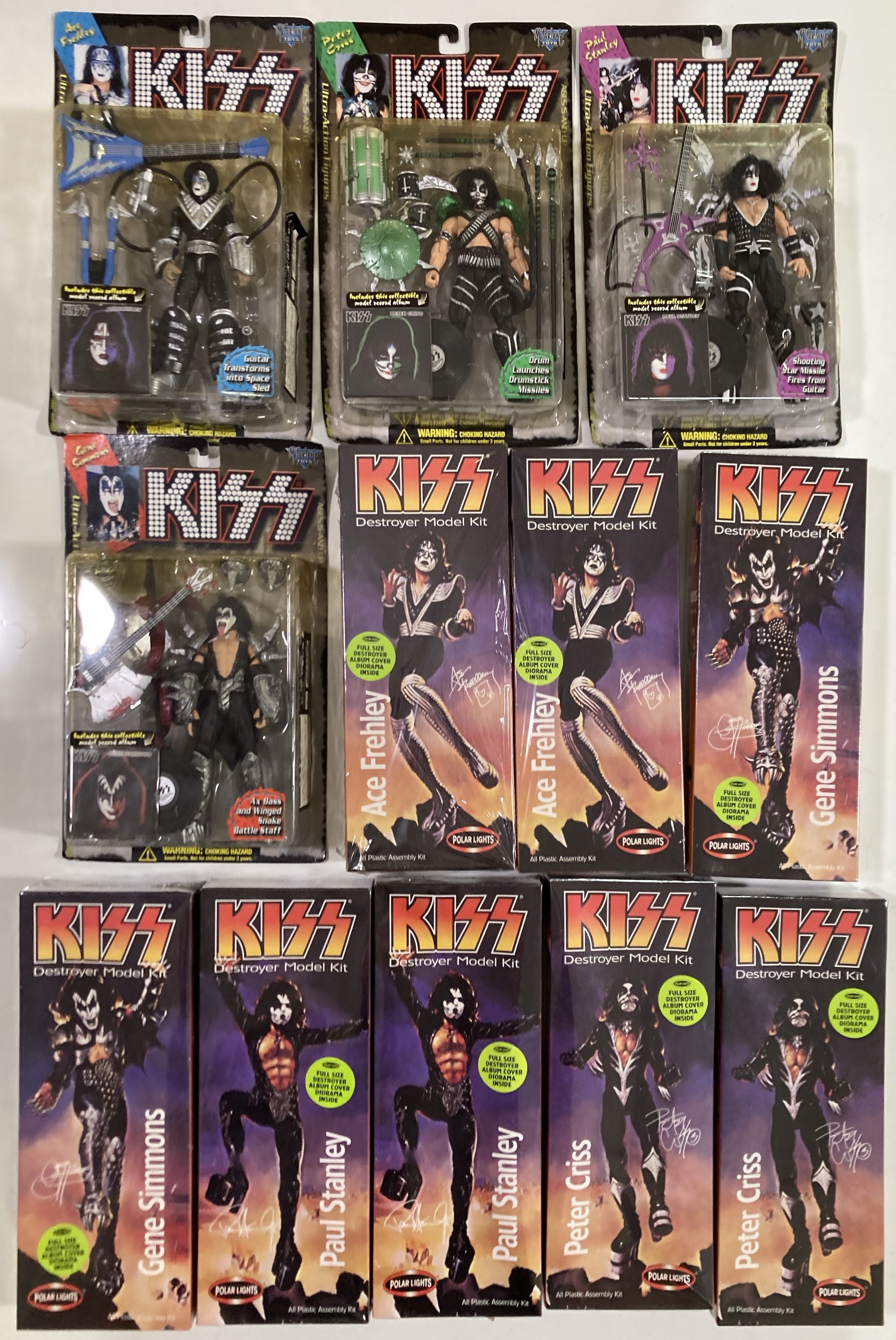 Lot 44 KISS FIGURINES AND DOLLS.