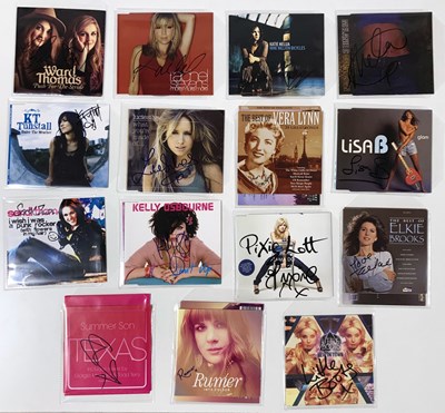 Lot 324 - FEMALE STARS  - SIGNED CDS.