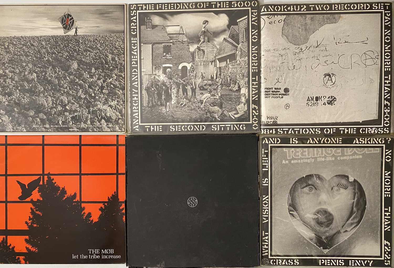 Lot 107 CRASS RECORDS / RELATED LP PACK