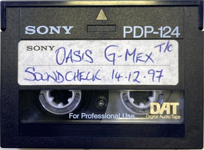 Lot 457 - OASIS G-MEX SOUNDCHECK DAT TAPE 1997.