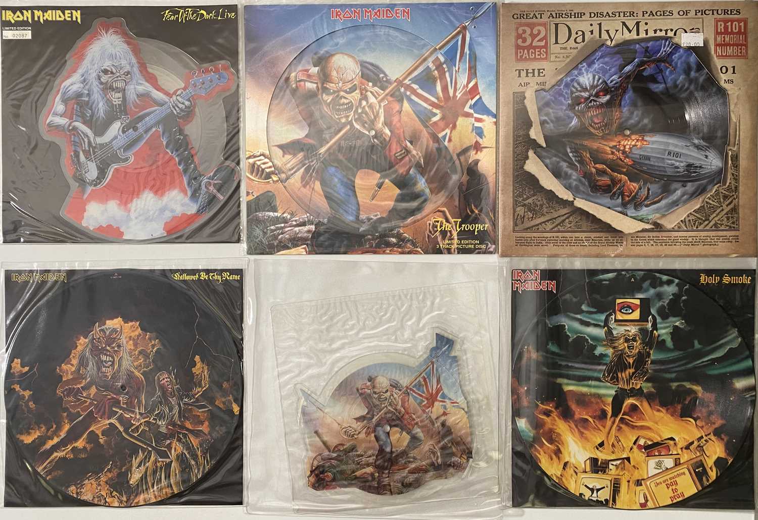 Lot 265 - IRON MAIDEN - 12" / LPs / 7" / SHAPED DISKS COLLECTION