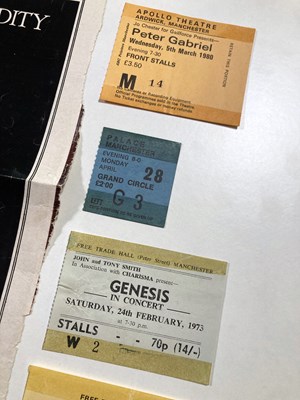 Lot 261 - GENESIS - 1970S PACK AND TICKETS.