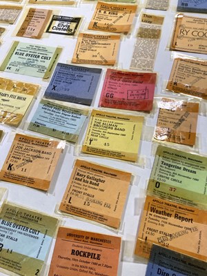 Lot 263 - CONCERT TICKET ARCHIVE - 1977 - 1982.