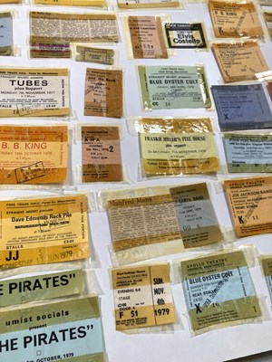 Lot 263 - CONCERT TICKET ARCHIVE - 1977 - 1982.