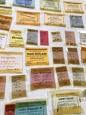 Lot 263 - CONCERT TICKET ARCHIVE - 1977 - 1982.