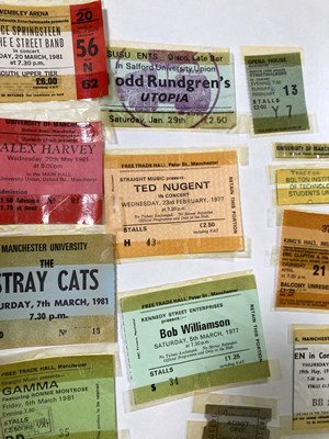 Lot 263 - CONCERT TICKET ARCHIVE - 1977 - 1982.