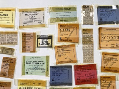 Lot 263 - CONCERT TICKET ARCHIVE - 1977 - 1982.