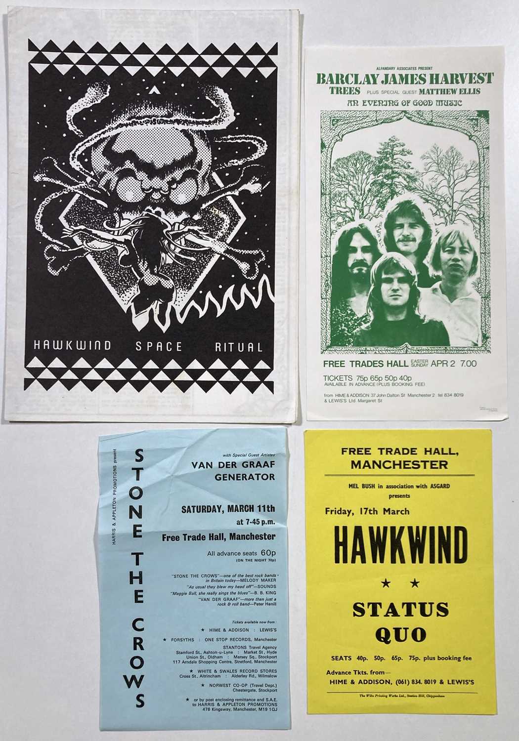 Lot 258 - HAWKWIND CONCERT FLYERS C 1970S.