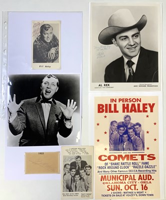 Lot 387 - BILL HALEY AND RELATED - AUTOGRAPHS.