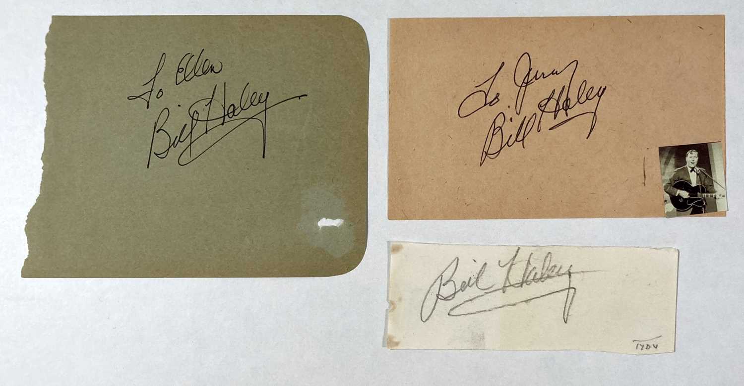 Lot 390 - BILL HALEY - SIGNED ITEMS.