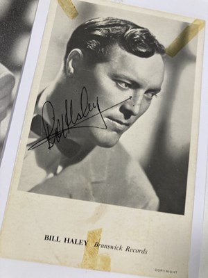 Lot 392 - BILL HALEY AUTOGRAPHS