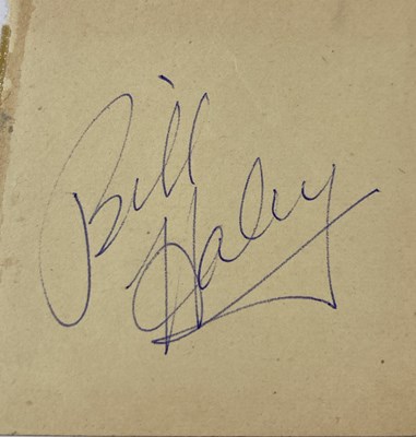 Lot 392 - BILL HALEY AUTOGRAPHS