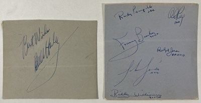 Lot 395 - BILL HALEY / COMETS - SIGNED ITEMS.