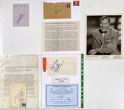 Lot 402 - BILL HALEY AUTOGRAPHS.