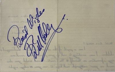 Lot 402 - BILL HALEY AUTOGRAPHS.