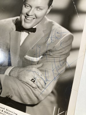 Lot 402 - BILL HALEY AUTOGRAPHS.