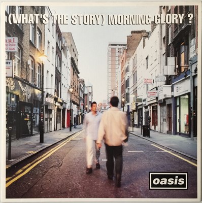 Lot 22 - OASIS - (WHAT'S THE STORY) MORNING GLORY? LP (ORIGINAL UK COPY - CRELP 189 - SUPERB CONDITION)