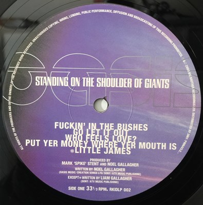 Lot 25 - OASIS - STANDING ON THE SHOULDER OF GIANTS LP (ORIGINAL UK COPY - BIG BROTHER RKIDLP 002)