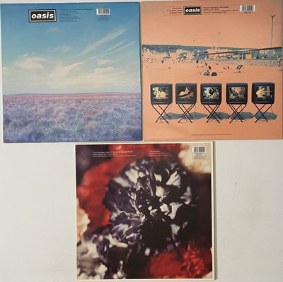 Lot 26 - OASIS - WHATEVER/ROLL WITH IT/DON'T LOOK BACK IN ANGER - ORIGINAL UK 12"